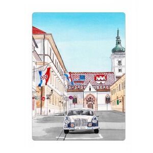 Zagreb Croatia Art Souvenir Magnet